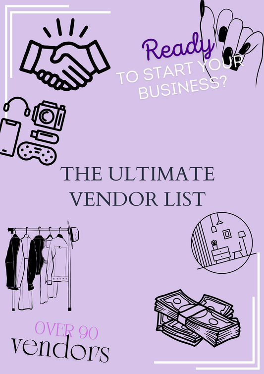 The ULTIMATE Vendor List